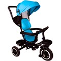 Велосипед трехколесный синий поворотный FG240528291L-3 колеса прорезиненные 10"/8" 357-635