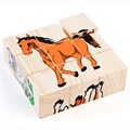 Деревянные кубики 9шт Домашние животные 4444-3 278-444