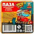 Деревянный Пазл тачки, 10*10 см терм. пакет Буратино CARS-01 478-139
