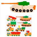 Деревянный Пазл Военная техника 04556 478-949