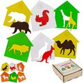 Деревянная Пазл-вкладыш Досочки Сегена Где чей домик? /Арбо/ 380-667