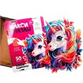 Деревянный Пазл фигурный макси Единорог B-001 478-773