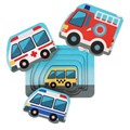 Деревянный Пазл-матрешка "Транспорт", 4 детали 962522 478-635