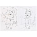 Раскраска 9785506045113 Дружная семья.Барбоскины на даче.Первая раскраска А4 Мульт 885-687