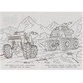 Раскраска 9785506080817 Гонки монстр-траков /50/ 301-478