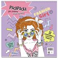 Раскраска Fashion Girl для работы маркерами сиреневая обложка, девушка в очках 978-5-00141-938-9 601-339