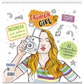 Раскраска Fashion Girl для работы маркерами белая обложка, девушка с фотоаппаратом 9785001419358 401-729