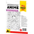 Раскраска в стиле ANIME Девочка с котиком А3 05149 401-288