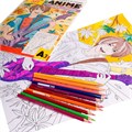 Раскраска в стиле ANIME Парень с гитарой  А3 05147 401-286