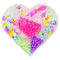 Набор бусин 013T Сердце в кор. 615-138