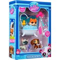 Набор Груминг спа: три фигурки мини-животных с аксессуарами коллекция Littlest Pet Shop 00638_LPS 216-083