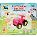 Каталка с палкой СИНИЙ ТРАКТОР 25 песен,фраз,звуков.свет HT826-R1 /36/ 419-205