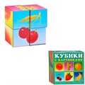 Кубики в картинках 4шт Фрукты 00801 /48/ 118-168