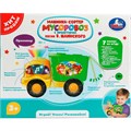 Логическая игрушка МУСОРОВОЗ 20см. сортер+ проектор,Шаинский музыка HT1326-R 419-901