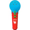 Микрофончик Новогодние песенки с огоньками голубой 4680019284774 222-260