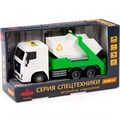 Автомобиль МАЗ-контейнеровоз инерционный со светом и звуком в коробке 94032 П-Е /8/ 430-414