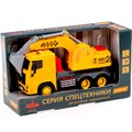 Автомобиль МАЗ-экскаватор инерционный со светом и звуком (в коробке) 94049 П-Е /8/ 429-966