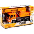 Автомобиль кран Сити инерц. свет, звук оранжевый в коробке 86556 П-Е /8/ 201-691
