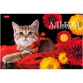 Альбом для рисования 16 л. А4 На мягких лапках 16А4В Hatber 895-391