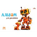 Альбом для рисования 20 л. А4 Роботы и щенки С0020-03 897-863