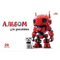 Альбом для рисования 20 л. А4 Роботы и щенки С0020-03 897-863