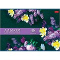Альбом для рисования 48 л. А4 Роскошные цветы 48А4В Hatber 893-471