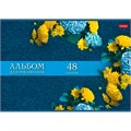 Альбом для рисования 48 л. А4 Роскошные цветы 48А4В Hatber 893-471