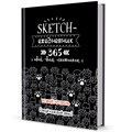Ежедневник 80 л. 365 идей для скетчинга НОВЫЙ УРОВЕНЬ черная, кошачьи лапки 9785001413066 887-723