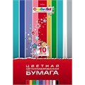 Бумага цвет. 10 л. 10 цв. А4 металлизированная Creative Set 10Бц4мт_06590 Hatber 991-816
