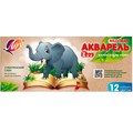 Акварель 12 цв. Zoo медовая б/к 19С1247-08 /ЛУЧ/ 592-436