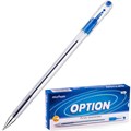 Ручка шариковая синяя MunHwa "Option" 0,7мм OP07-02 990-964