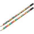 Карандаш ч/гр. НВ круглый с ластиком ассорти BP00898 Berlingo Geometry 790-932