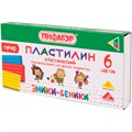 Пластилин 6цв Эники-беники супер Пифагор 120 гр. 106428  стек, 900-806