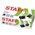 Зажим для бумаг 32мм 12 шт. на 140 л. черные Staff 224608 910-394