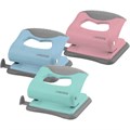 Дырокол на 10 л. "deVENTE. Pastel" пластиковый с каучуковой вставкой, с линейкой, ассорти 4020901 909-583