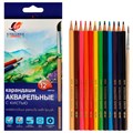 Карандаши цветные 12 цв. Классика цвета с кистью 32С 2090-08 ЛУЧ 895-049