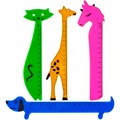 Линейка пластик 15см ANIMALS ассорти 80271 898-473