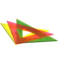 Треугольник 16 см. ЦВЕТНОЕ ПРОЗРАЧНОЕ АССОРТИ Л-6206 889-559