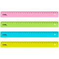 Линейка 30см СТАММ Neon Crystal пластиковая 010246 896-981