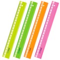 Линейка 20см Стамм "Neon Crystal", пластиковая, ассорти ЛН12 083877 891-230
