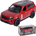 Модель 1:36 3 открыв. двери Парк Техники Джип бордовый ВВ6424 Bondibon 439-319
