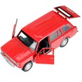 Модель 2102-12-RD-WOD ВАЗ-2102 12 см, двери, багаж, инер, красный Технопарк в кор. 439-771