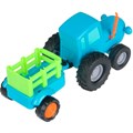 Модель BLUTRA-11CART-BU Синий трактор с телегой 11 см, инерц, синий Технопарк в кор. 439-773