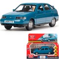 Модель 2112-12-BGR-WOD ВАЗ-2112 12 см, двери, багаж, сине-зеленый Технопарк в кор. 439-759