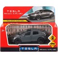 Модель MODELX-12-GY-WOD Tesla model x plaid 12 см, двери, серебр Технопарк в кор. 439-768