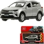 Модель RAV4-12-SR TOYOTA RAV4 12 см, двери, багажн, инерц. серебристый Технопарк в кор. 439-758