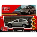 Модель RAV4-12-SR TOYOTA RAV4 12 см, двери, багажн, инерц. серебристый Технопарк в кор. 439-758