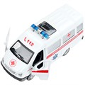 Модель GAZ3221VAN-12AMB-WH-WOD ГАЗ -3221 Газель 12,2 см, Скорая Технопарк в кор. 439-747