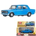 Модель 2106-11-BU Lada 2106 длина 10,5 см, инерц, синий Технопарк в кор. 439-744