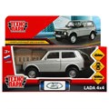 Модель LADA4X4-12-SR LADA 4x4 12 см, двери, багаж, инерц, серебр Технопарк  в кор. 439-691